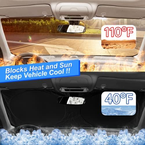 Custom Fit 2019-2024 2025 Subaru Forester SUV, Crossover, Base, Premium, Sport, Limited Sun Visor Accessories Sun Shade Sunshade Windshield Cover, Window Shade for Forester Blocks UV Protector Shield - Image 5