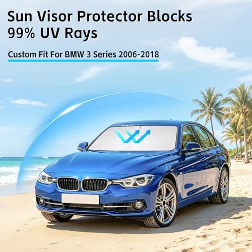Windshield Sun Shade for BMW 3 Series 2006-2018 Sunshade - Image 2