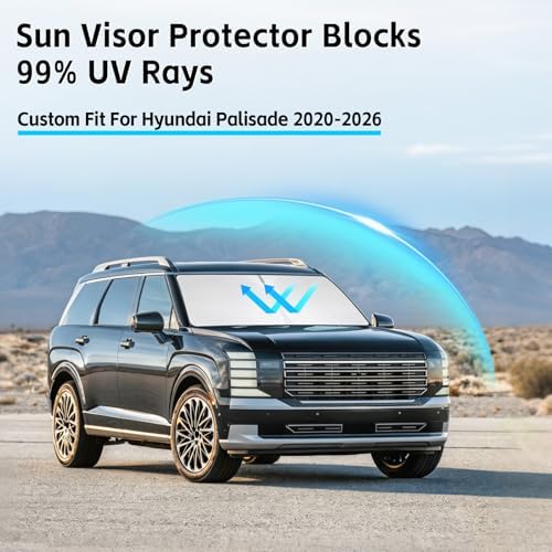 Windshield Sunshade for Hyundai Palisade 2020-2026 Sun Shade - Image 2