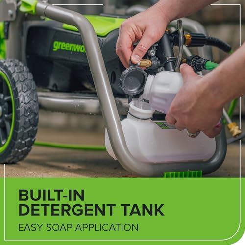 Greenworks 3000 PSI (2.0 GPM Max) Brushless Electric Pressure Washer - Image 6