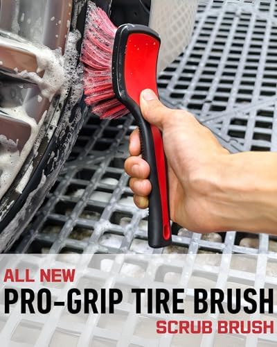 oesee 8PCS Wheel Cleaning Kit with Microfiber Brush & Rubber Grip Tire Brush, Twist Loop Drying Towel, Detailing Brush, Applicator for Car Rim and Tire Care - Image 2