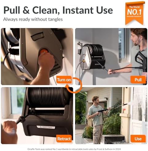 Giraffe Tools Wall Mounted Pressure Washer Essential 100FT with 1800W Motor - Image 2