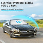 Windshield Sun Shade for Mercedes Benz SL 400 450 500 SLC300 2013-2026 - Image 2