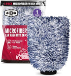AIDEA Car Wash Mitt Microfiber, 1PK Wheel Cleaner Mitts, 7.12''X10.14'' by AIDEAHOME
