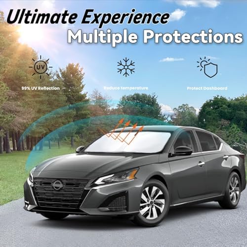 Windshield Sun Shade for 2019-2026 Nissan Altima Accessories - Image 3
