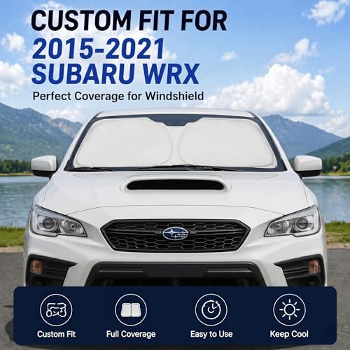 Custom Fit Windshield Sun Shade for Subaru WRX 2015-2021 - Image 2