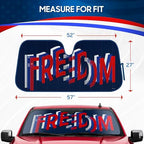 Motor Trend Freedom Windshield Sun Shade for Car Windshield 250 USA Anniversary Patriotic Accordion Fold Sunshade Protection Heat Blocker Foldable Windshield Cover Truck SUV 4th of July Memorial Day - Image 3