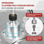 WOJET 20'' Commercial Pressure Washer Surface Cleaner with Wheels 4500PSI - Image 4