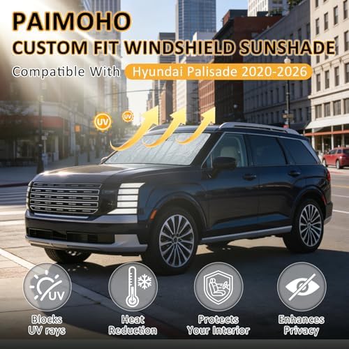Thickened Windshield Sun Shade for Hyundai Palisade 2020-2026 - Image 3