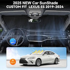 Sunshade for Lexus ES 2019-2024 2025 ES250 ES300h ES350 Sedan Sun Shade Windshield Cover Front Window Shield 210T Reflective Sun Visor Protector Blocks 99% UV Rays Car Accessories - Image 4