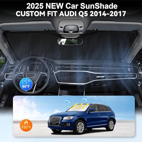 Windshield Sunshade for 2014-2016 2017 Audi Q5/SQ5 Sun Visor SUV Shades - Image 4