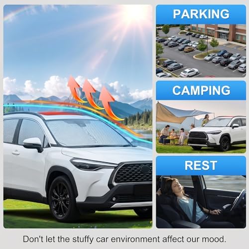 Custom Fit Windshield Sun Shade for Toyota Corolla Cross 2022-2026 - Image 5