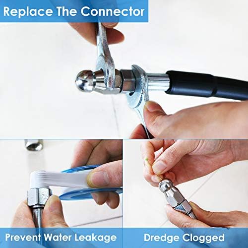 Sewer Jetter Kit for Pressure Washer 50FT, Drain Cleaner Hose 1/4 Inch NPT - Image 5