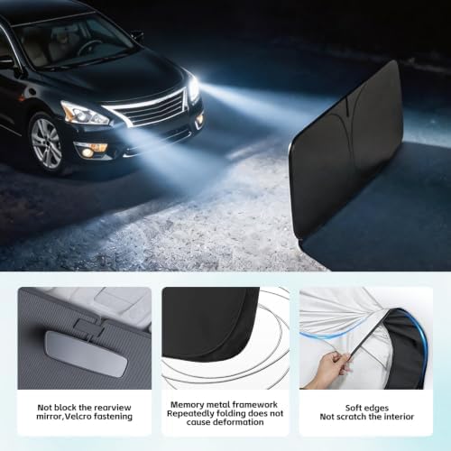 Windshield Sun Shade for Nissan Altima 2007-2018 Sunshade - Image 5