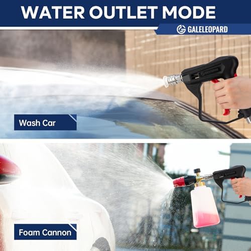 Short Pressure Washer Gun with 1/4" QC,with 5 Spray Nozzle Tips - Image 7