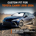 Custom Fit 2018-2024 Camry Windshield Sun Shade for Toyota Camry 2018 2019 2020 2021 2022 2023 2024 Automotive Car Front Window Sunscreen Sunshade - Image 2