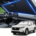 for Honda CRV 2023 2024 2025 2026 Windshield Sun Shade - Sunshade Front Window Shade Custom Fit CR-V Accessories Sun Visor Foldable Shade Blocks UV Rays by AuyNeas