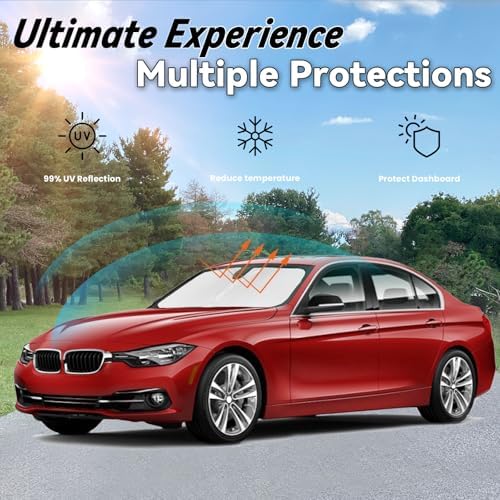 Windshield Sun Shade for 2013-2018 BMW 3 Series Accessories - Image 3