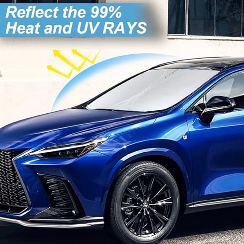 Custom Fit NX NX250 Windshield Sunshade for 2015-2026 Lexus NX350 NX350h - Image 2