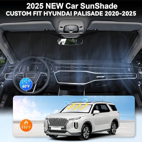 Sunshade for Hyundai Palisade 2020-2024 2025 2026 Car Sun Shade Windshield - Image 4