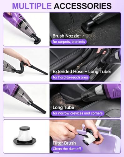 THINKWORK Car Cleaning Kit with Vacuum,Deep Cleaning for Interior Detailing - Image 3