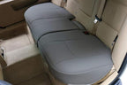 1 Pack Car Interior Luxury PU Leather Bench Seat Protector Rear Car Seat Cover Rear Seat Bottom Cover Fits 90% of car - for Seat Bottom Only(Dark Grey- Rear seat) by EDEALYN