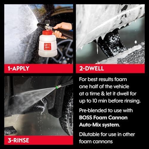 Griot's Garage BOSS Foaming Surface Wash for Car Cleaning and Detailing, Compatible with the BOSS Foam Cannon Auto-Mix System, One Gallon - Image 4