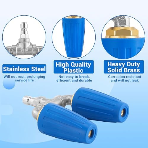 Dual Turbo Nozzle Pressure Washer, 1/4" Quick Connector, 4000 PSI - Image 5