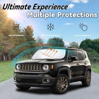 Windshield Sun Shade for Jeep Renegade 2015-2024 - Image 3