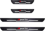 4PCS Car Door Sill Protector, Sport Carbon Fiber Anti-Slip Vehicle Door Edge Scratch Protection, Self-Adhesive Automotive Entry Guard Decoration Sticker, Universal for SUV RV Truck - Image 7