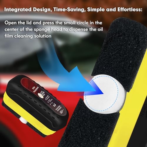 Automotive Oil Film Cleaning Brush, Car Glass Oil Film Cleaner, Anti-Rain Fog Car Glass Cleaner, Car Windshield Cleaner for Improved Clarity and Visibility - Image 3