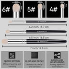 PANDAFLY Drybrush Set, 3 Sizes Hobby Detail Paint Brush Set - Image 3
