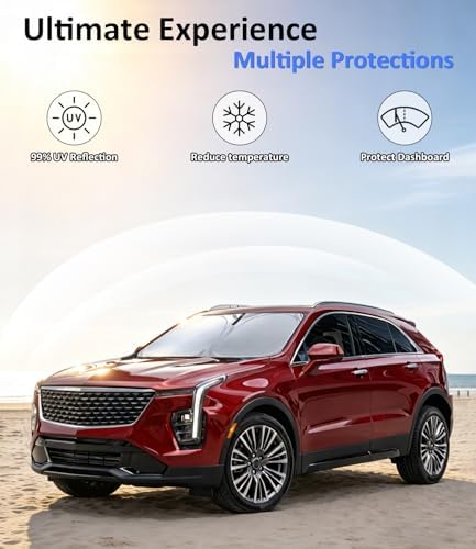 Windshield Sun Shade for Cadillac XT4 2019-2024 2025 - Image 3