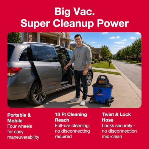 Koblenz WD-16 L4 Wet Dry Vacuum Cleaner, 16 Gallon Wet Dry Vac, 6.5 PHP - Image 2