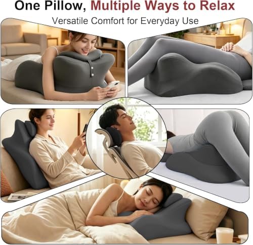 Sex Toys Couple Pillow for Intimacy, 27° Sex Pillowcase Wedge Pillow- Gray - Image 3