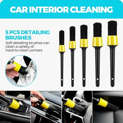 ALFLOD 30Pcs Car Detailing Kit for Interior, Exterior and Wheel Cleaning - Image 5