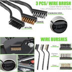 Green Windshield Cleaner Tool, 17Pcs Car Interior Cleaning Kit, Detailing Kit Interior Cleaner, Car Detailing Brushes, Cleaning Gel, Inside Cleaning Accessories for Trucks, SUVs, RVs Window - Image 7