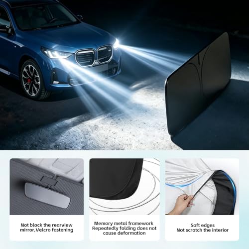 Windshield Sun Shade for BMW X3 2025 2026 Sunshade - Image 5