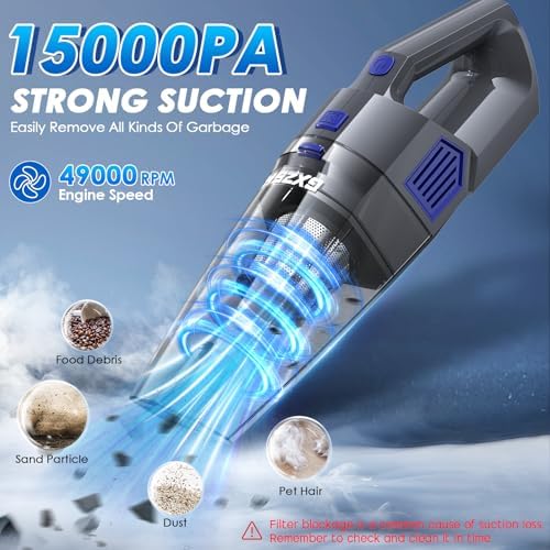 Gxzsk Handheld Vacuum Cordless, Hand Held Car Vacuum Cleaner, Hand Vacuum - Image 2