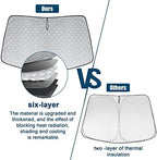 6 Layers Windshield Sun Shade for Ford Escape 2013-2019 - Image 5