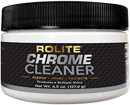Rolite Chrome Cleaner 4.5 Oz for Chrome Plated Surfaces Motorcycles Automobiles Boats Rvs Bumpers Tarnish Removal by Rolite