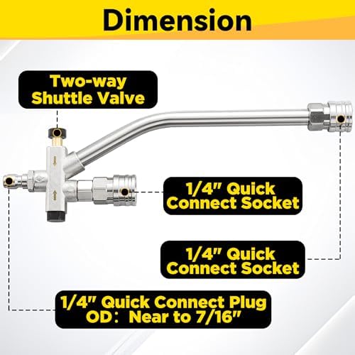 Tool Daily Foam Cannon with Pressure Washer Gun, Dual Connector Accessory - Image 3