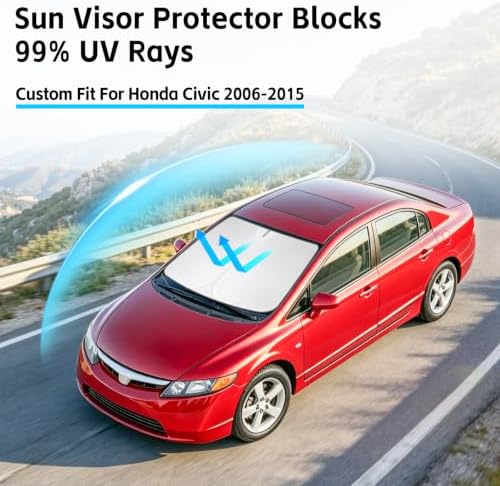 Windshield Sun Shade for Honda Civic 2006-2015 Sunshade - Image 2