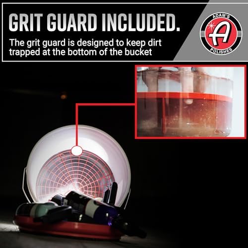 Adam's Polishes Wash Bucket (5 Gallon Bucket + Grit Guard) - Car Detailing Tool for Car Washing & Garage Storage | Stores Car Wash Soap, Foam Cannon, Foam Gun, Microfiber Towels & More - Image 6