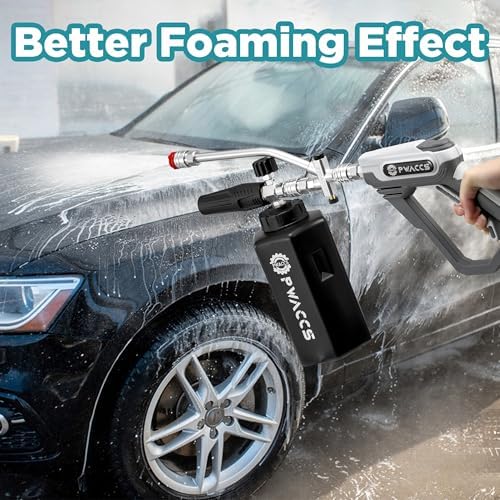 PWACCS Pressure Washer Foam Gun with Dual Connector, 1.5 Liter - Image 2