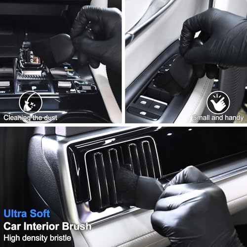 10PCS Car Detailing Cleaning Kit Interior Cleaner, Car Detailing Brushes, Car Duster, Car Cleaning Gel, Microfiber Cleaning Cloth, Car Accessories Essentials Supplies Tools for Auto,Truck, Interior - Image 6