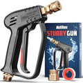 McKillans® Short Pressure Washer Gun with Replacement M22 Inlet - High Pressure Water Handle with 1/4” Quick Connector Coupler - Power Washer Gun Compatible with Foam Cannon - Car Wash Foam Gun by McKillans