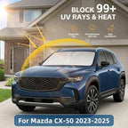 Windshield Sun Shade for Mazda CX-50 2023-2025 2026 Sunshade Front Window Shade Custom Fit CX50 Accessories Sun Visor Foldable Shade Blocks UV Rays Accessories - Image 2