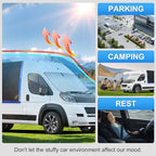 Custom Fit Windshield Sun Shade for Dodge RAM ProMaster 2014-2026 - Image 6