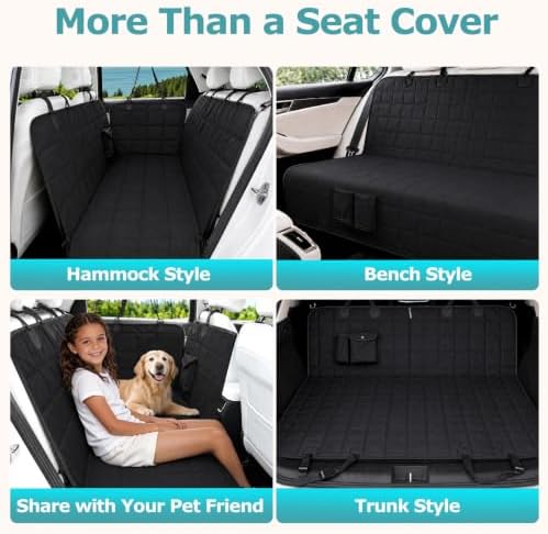 Bark Lover Dog Car Seat Covers for Back Seat, Spill-Resistant Car Seat Protector for Dogs Hammock for Cars Trucks SUV, Full Coverage Protection for Your Vehicle Interior - Image 4
